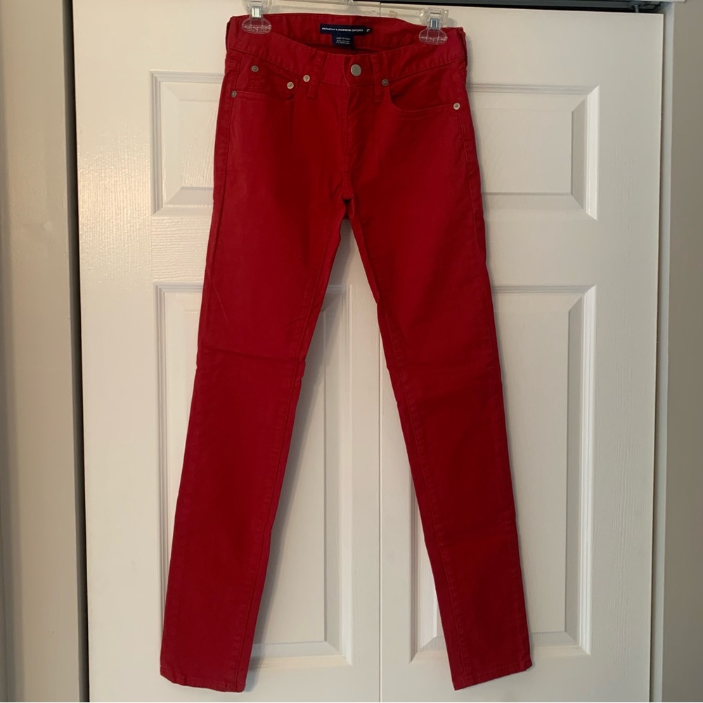 Polo Ralph Lauren Red Skinny Jeans